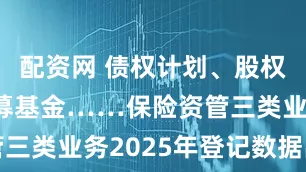 配资网 债权计划、股权计划、私募基金……保险资管三类业务2025年登记数据出炉